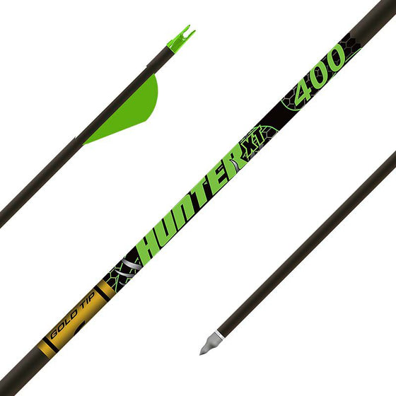 Factory Fletched Gold Tip Hunter XT 12 PACK