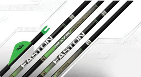 EASTON AXIS 4MM MATCH GRADE LONG RANGE CARBON ARROW SHAFTS 12 PACK